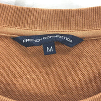 French Connection Cowboy Western Pattern Clay Brown Sweatshirt Ladies Sz Medium