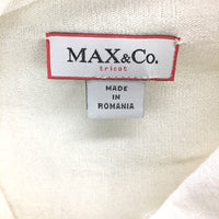 Max&Co Thin Stretch White Long Sleeve Turtleneck Top Ladies Size Medium