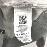 Puma Monogram Logo Grey Marle Fleece Pullover Hoodie Mens Size Medium