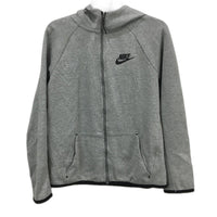 Nike Tech Fleece Essentials Thin Grey Marle Zip Up Sports Hoodie Boys Size XL