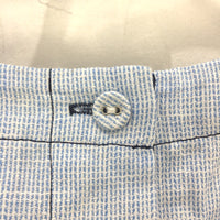 Regatta Button Up Back Woven Linen Blend Blue White Blouse Ladies Size 10 NEW