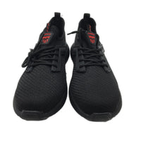 Usor Safety Sneaker Style Black Lace Up Work Steel Toe Shoes Unisex Sz EU 41 NEW