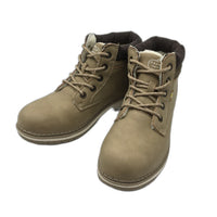 Qichen Khaki Tan Faux Fur Lined Lace Up Outdoor Boots Ladies Size EU 41 NEW