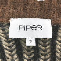 Piper Wool Blend Coffee Toned Knitted Cardigan Ladies Size Small NEW