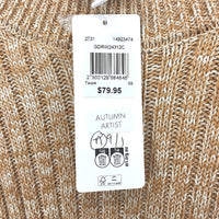 Grab Denim Organic Biscuit Ivory Twist Yarn Crew Neck Jumper Ladies Size XS NEW
