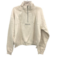 Subtitled Off White State Panelled Zip Front Fleeceboat Jumper Ladies Size M NEW