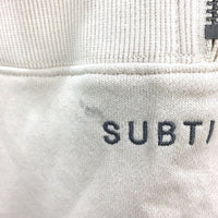 Subtitled Off White State Panelled Zip Front Fleeceboat Jumper Ladies Size M NEW