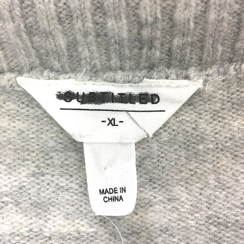 Subtitled Relaxed Fit Collared V Neck Grey Marle Sweater Ladies Size XL NEW