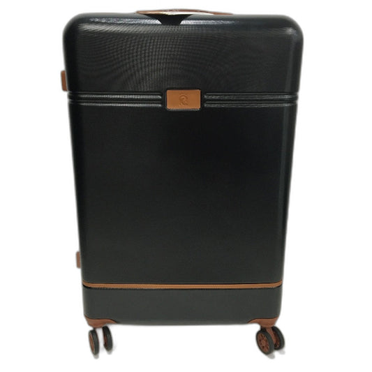 Krute 28 Inch Black and Brown Hard Shell Spinner Wheel Luggage with TSA Lock NEW