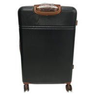 Krute 28 Inch Black and Brown Hard Shell Spinner Wheel Luggage with TSA Lock NEW