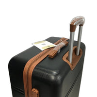 Krute 28 Inch Black and Brown Hard Shell Spinner Wheel Luggage with TSA Lock NEW