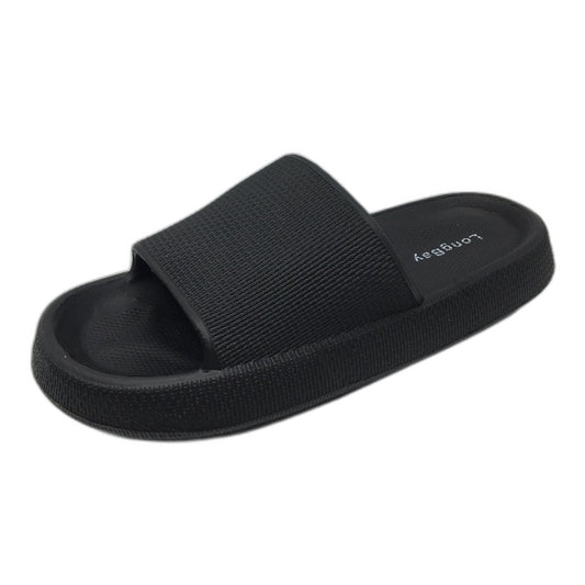 Longbay Black Original Cloud Everyday Comfort Sliders Size Ladies 8 EU39-40 NEW