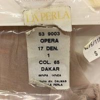 La Perla 4 Pce Pale Nude Stay-Ups Stockings Ladies Size Italy 1 NEW