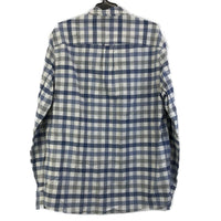 Jeanswest Blue&White Checkered Long Sleeve Button Up Shirt Mens Size L NEW