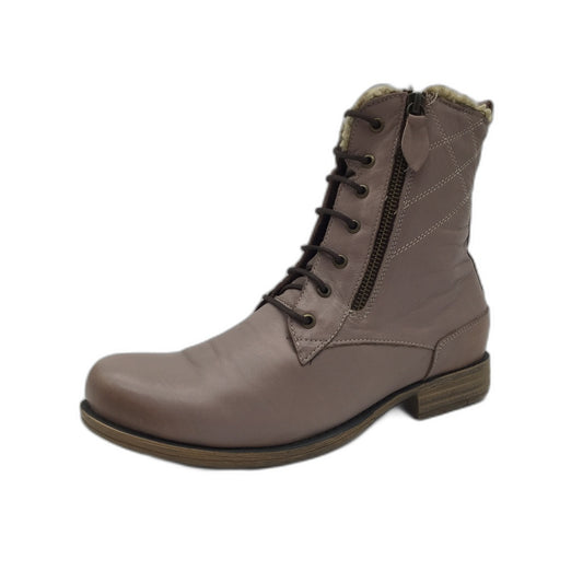 Planet Shoes Hit Hat Taupe Zip up Leather Boots Ladies Size EUR 40 NEW