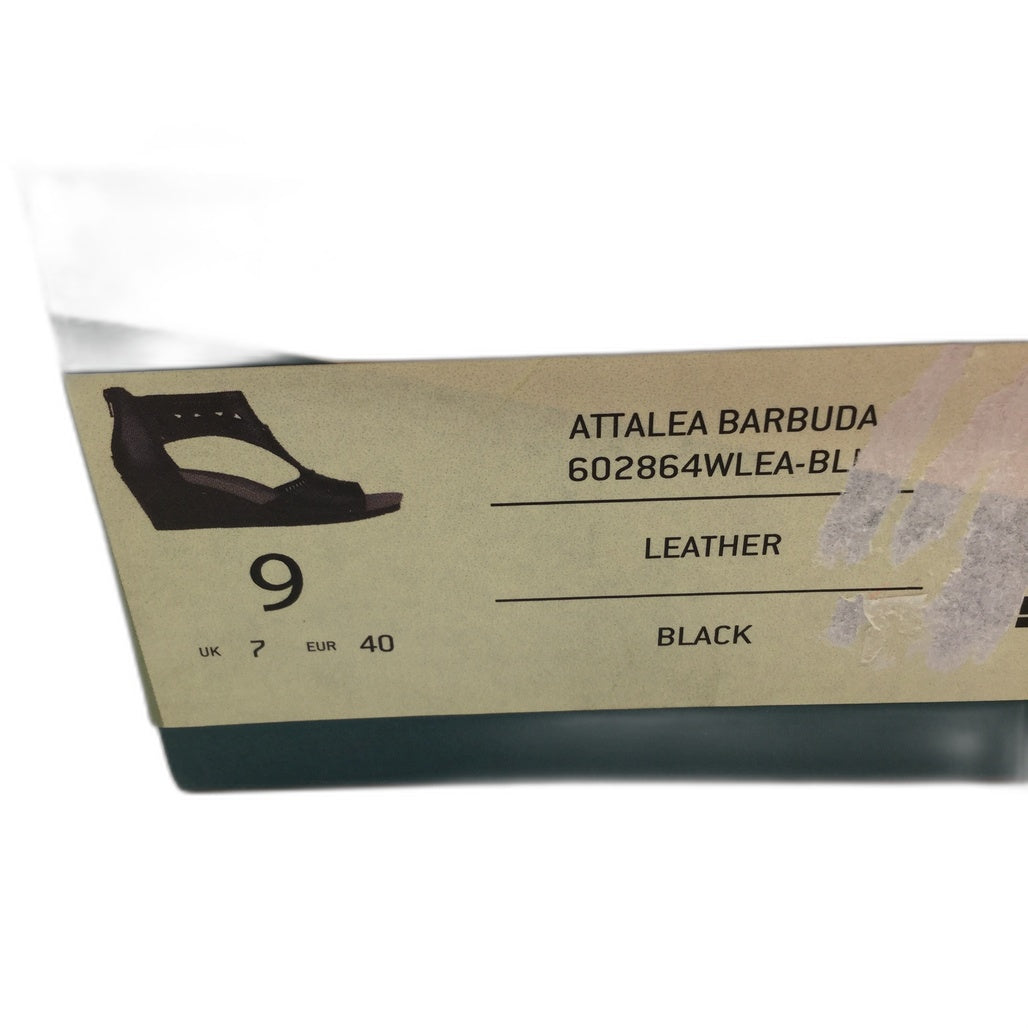 Earth Attalea Barbuda Black Leather Shoes Ladies Size 9 NEW