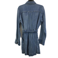 Country Road Pocket Detail Playsuit Light Wash Denim AU 16 NEW