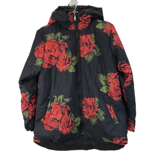 W.Lane Rose Black Hooded Puffer Jacket AU NEW