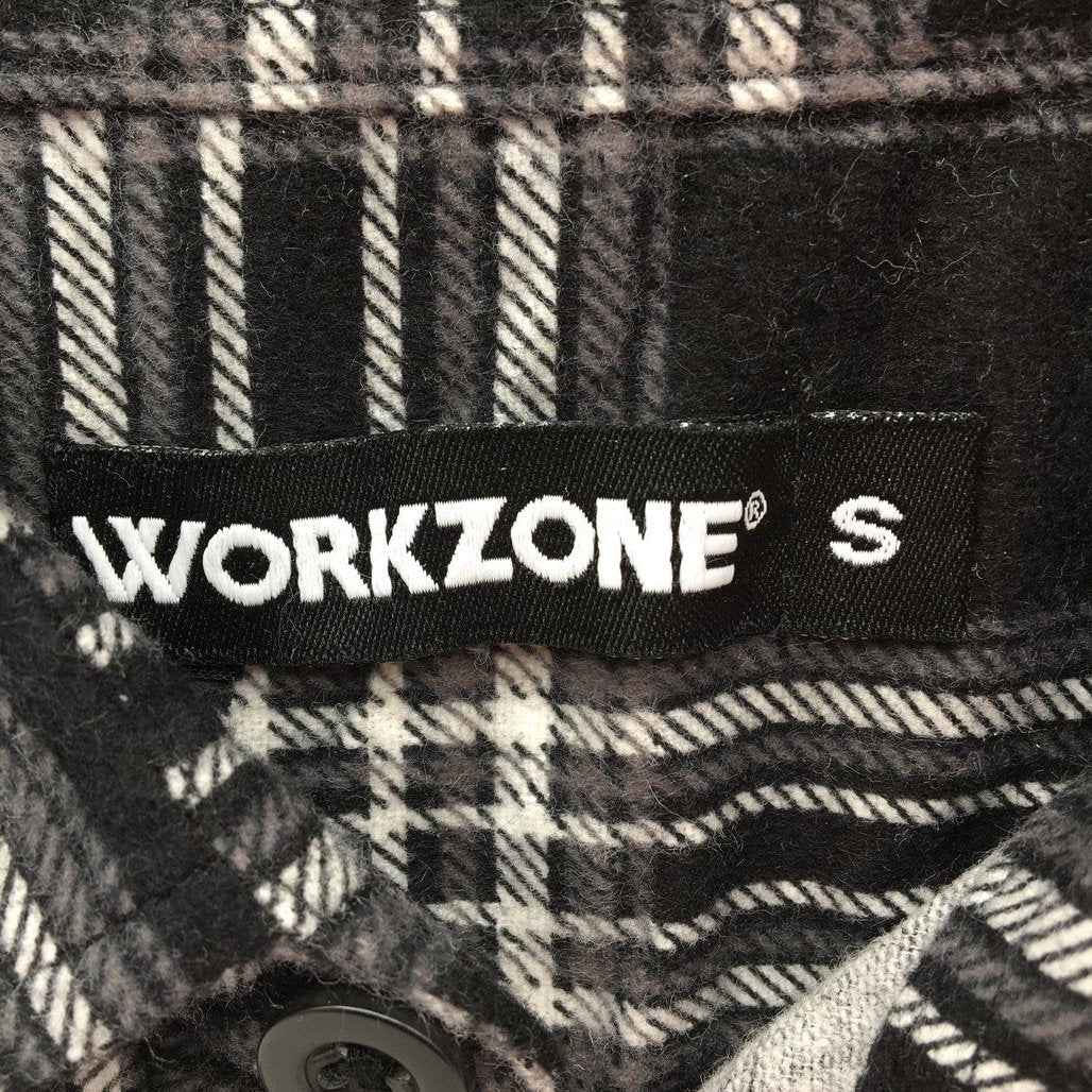 Workzone Mens Work Cotton Flannel Checkered Shirt Size S NEW