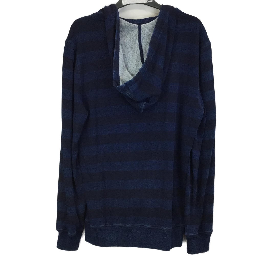 Jeanswest Blue & Navy Striped Hooded Jumper Unisex Size Medium NEW