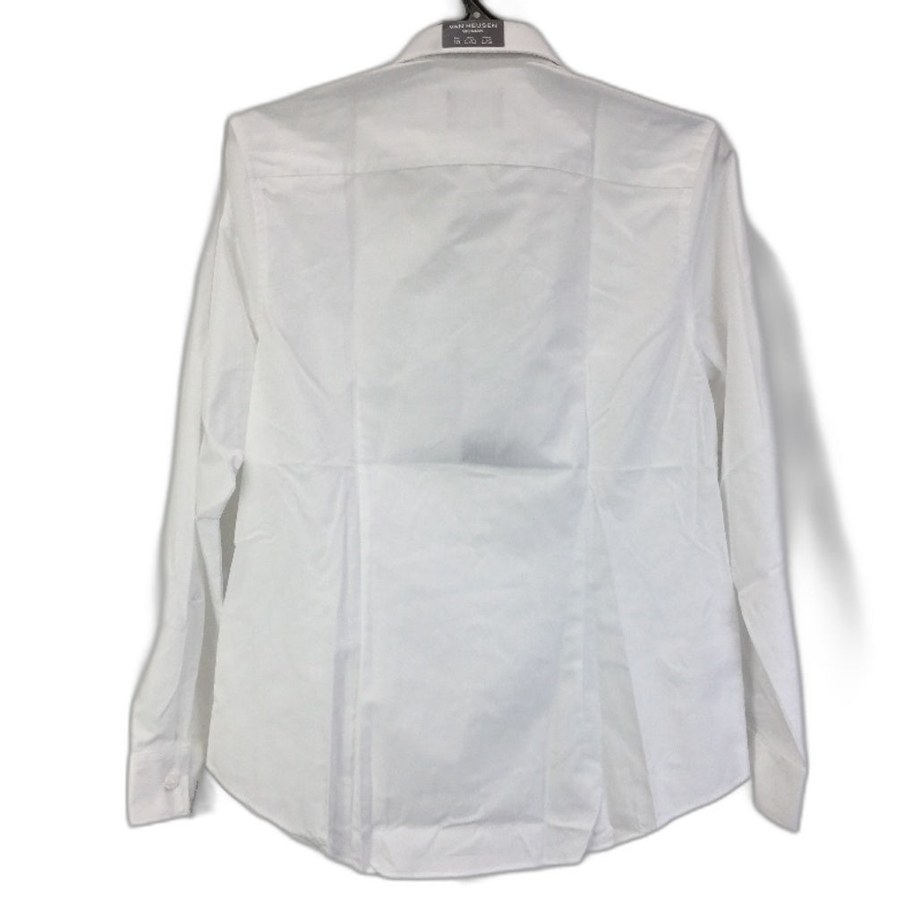 Van Heusen White Long Sleeve Button Up Blouse Ladies Size 10 C/D Bust NEW