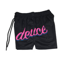 Deuce Premium Unisex Mesh Black Pink Sign Design Size 2XL NEW