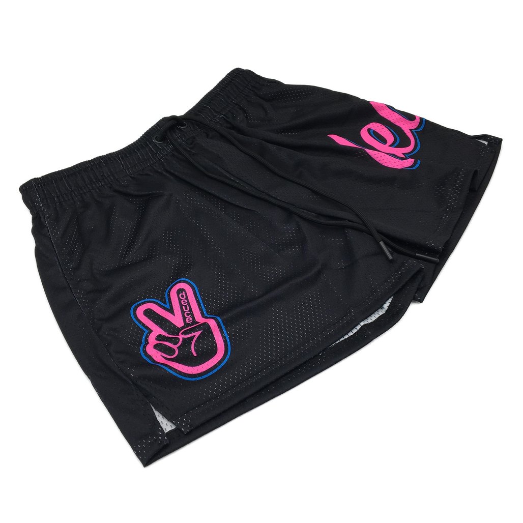 Deuce Premium Unisex Mesh Black Pink Sign Design Size 2XL NEW