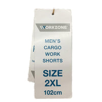 Workzone Navy Cargo Cotton Work Shorts Mens Size 2XL NEW