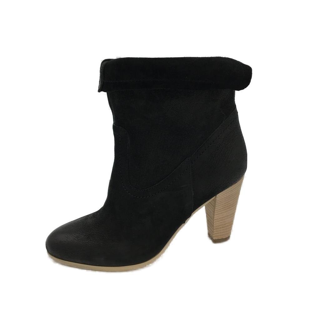 EOS Melbourne Cloe Black Suede Leather Heeled Boots Ladies Size 36 NEW