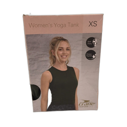 Crane Performance Womens Yoga Black Tank Size 10 NEW