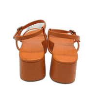 Alice In The Eve Orange Tangerine Lola Flatform Sandals Ladies Size US6 EU37 NEW