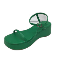 Alice In The Eve Green Fern Lola Flatform Sandals Ladies Size US 10 EU 41 NEW