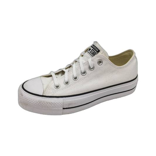 Converse All Star Chuck Taylor White Low Top Thick Sole Sneakers Ladies US 8 NEW