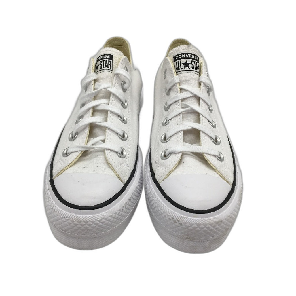 Converse All Star Chuck Taylor White Low Top Thick Sole Sneakers Ladies US 8 NEW