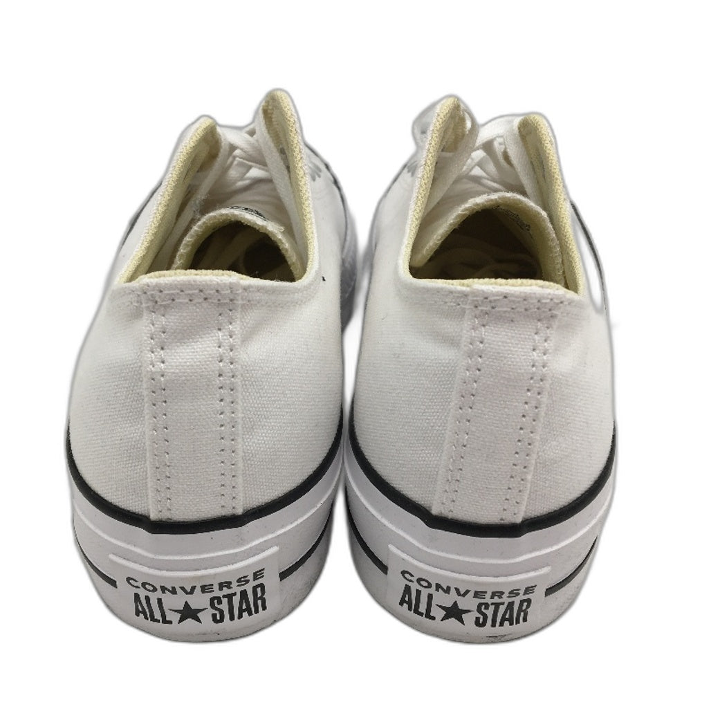 Converse All Star Chuck Taylor White Low Top Thick Sole Sneakers Ladies US 8 NEW