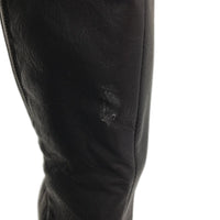 Hawkwell Black Faux Leather Wide Calf Low Heel Boots Ladies Size US9 EU 40 NEW