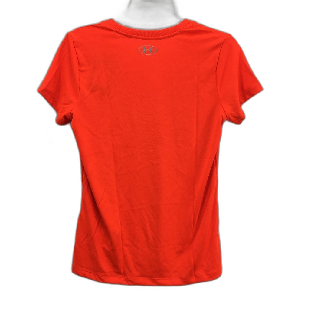 Under Armour Tech V Neck Neon Red Training Shirt Ladies Size Small NEW