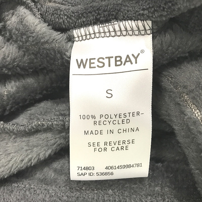 Westbay Fluffy Grey Coral Fleece Mid-Length Robe Mens Size Small NEW