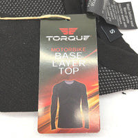 Torque Motorbike Black Base Layer Top Textured Mens Size Small NEW