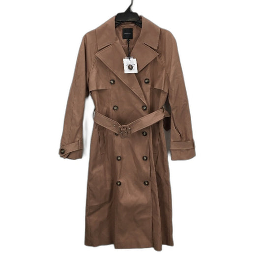 Portmans Cappuccino Trench Dbl Breasted Overcoat Ladies Size 10 NEW