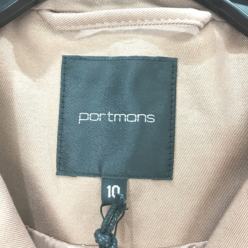 Portmans Cappuccino Trench Dbl Breasted Overcoat Ladies Size 10 NEW