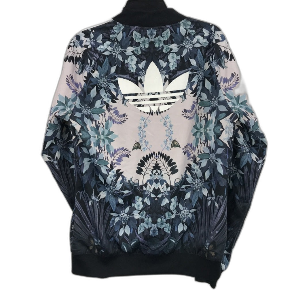 Adidas Originals Womens Floral Zipper Track Jacket Size Small NEW