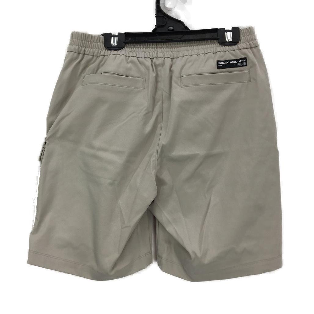 National Geographic Pocket Oak Beige Short Pants Mens Size US Small NEW