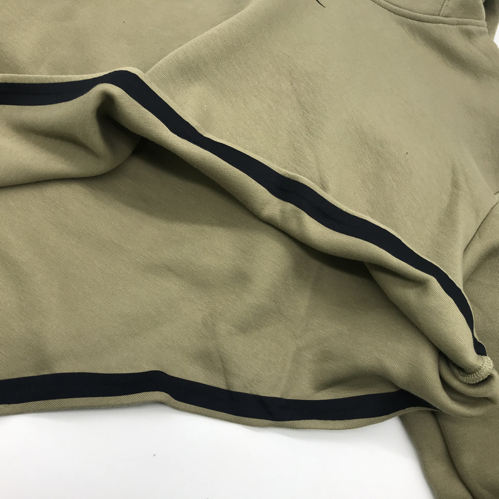 Nike Tech Fleece Asymmetrical Olive Green Crop Hoodie Ladies Size Medium