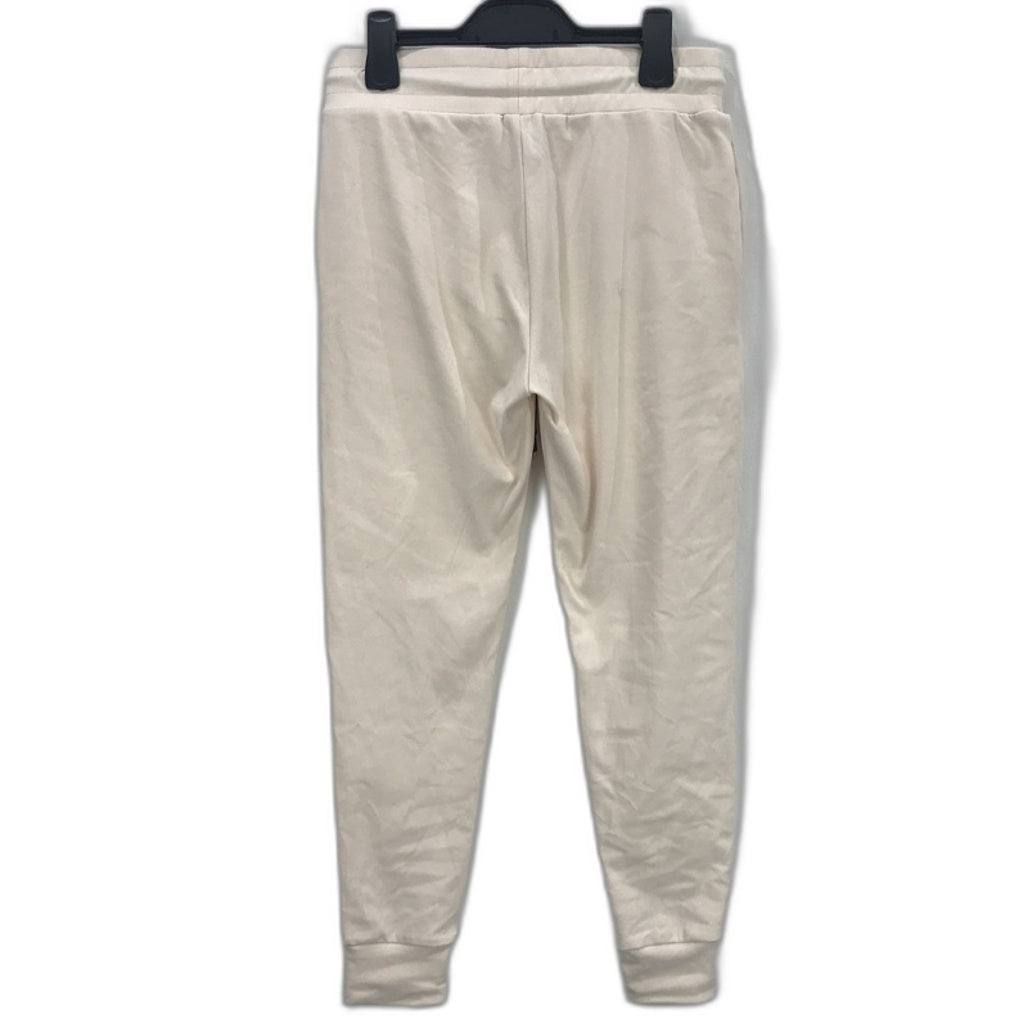 Plain Cream White Trackpants Joggers Ladies Size Medium Echt