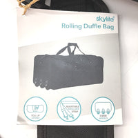 Skylite Black 3 Base Wheel Roll Up Design Rolling Duffle Bag 68L NEW