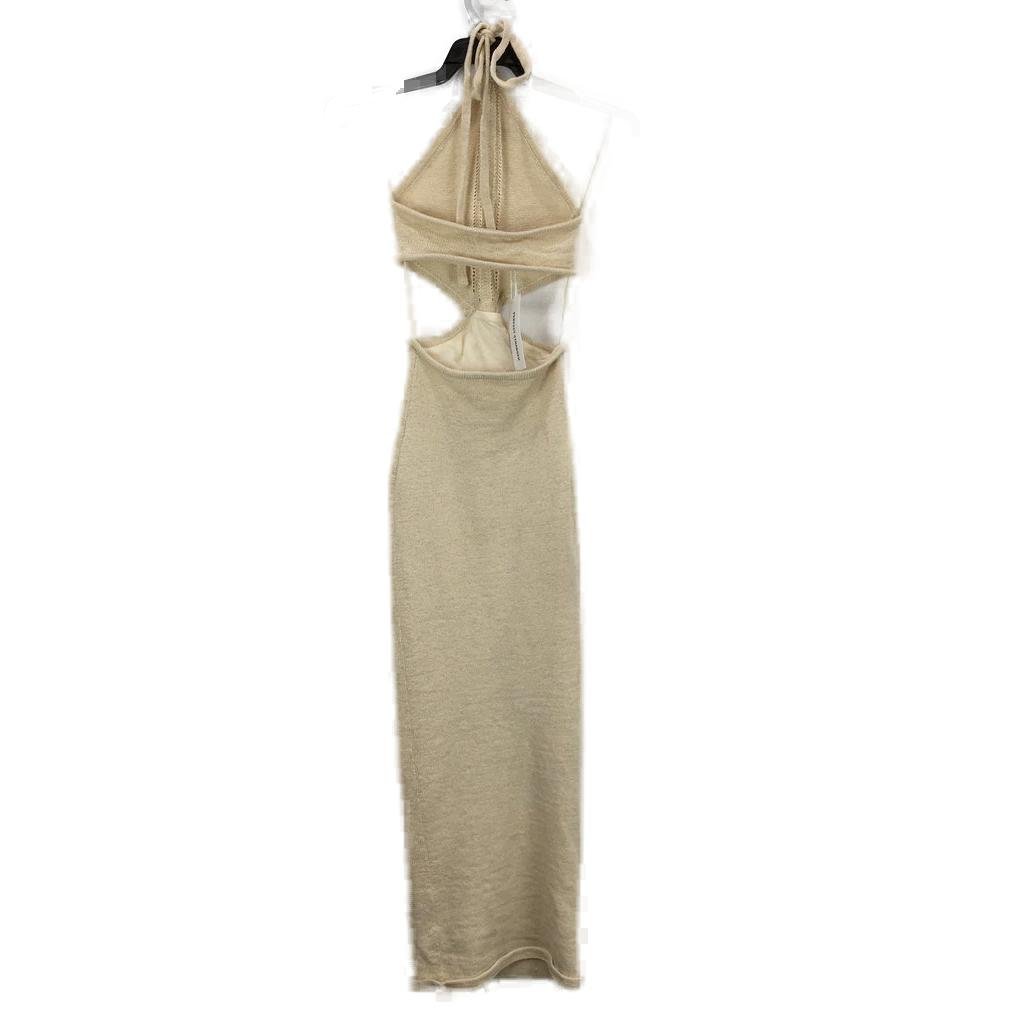 Perfect Stranger Sorrento Boho Style Cream Knit Midi Dress Ladies Size 4 NEW