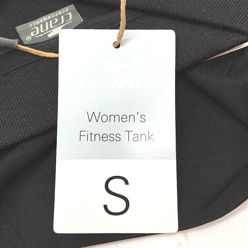 Crane Performance 2Pk Black Collared Sleeveless Fitness Tank Top Ladies Sz S NEW