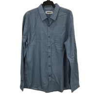 Jeanswest Blue Grey Dotted 100% Cotton Long Sleeve Casual Shirt Mens Size L NEW
