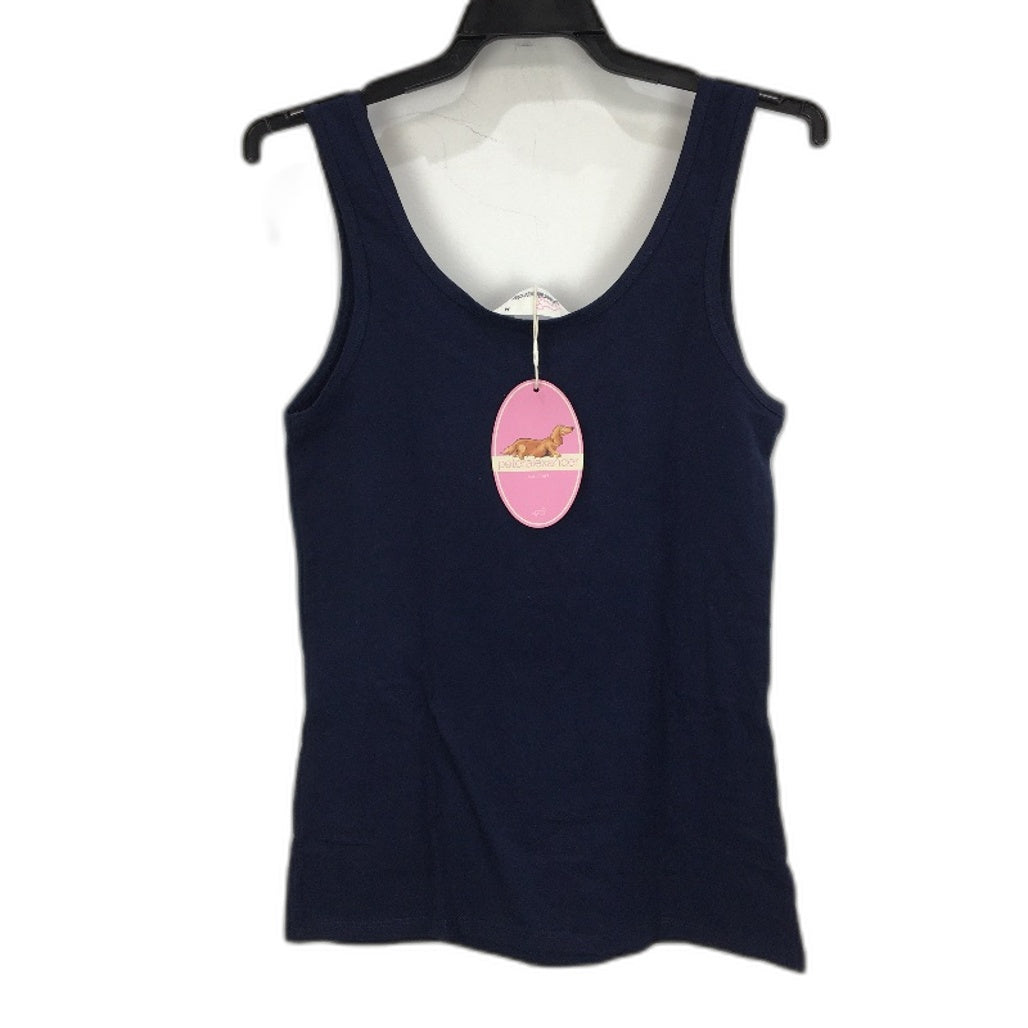 Peter Alexander Logo Graphic Print Navy Sleep Tank Top Ladies Size Medium NEW